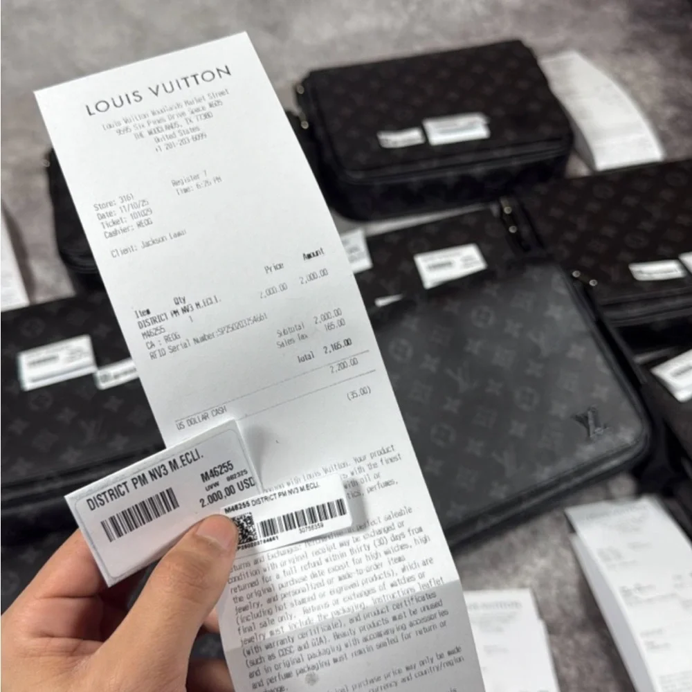Authentic Louis Vuitton Black Monogram Messenger Bag